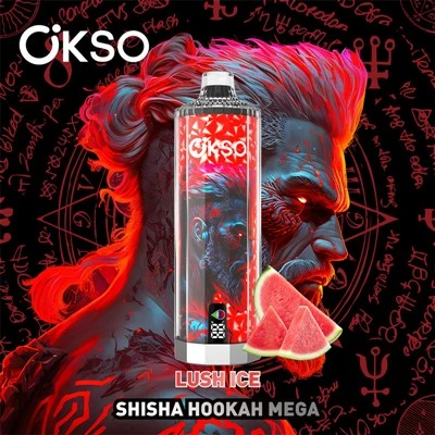 Okso shisha vesipiippu mega 50k puffs viimeisin alkuperäinen LED -näyttökertoinen vape -kynä