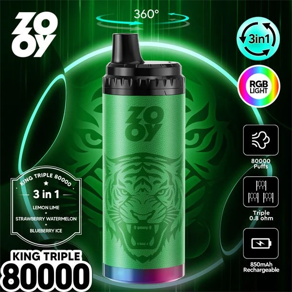 Zooy King Triple 80000 Puffs Cheap Vape factory